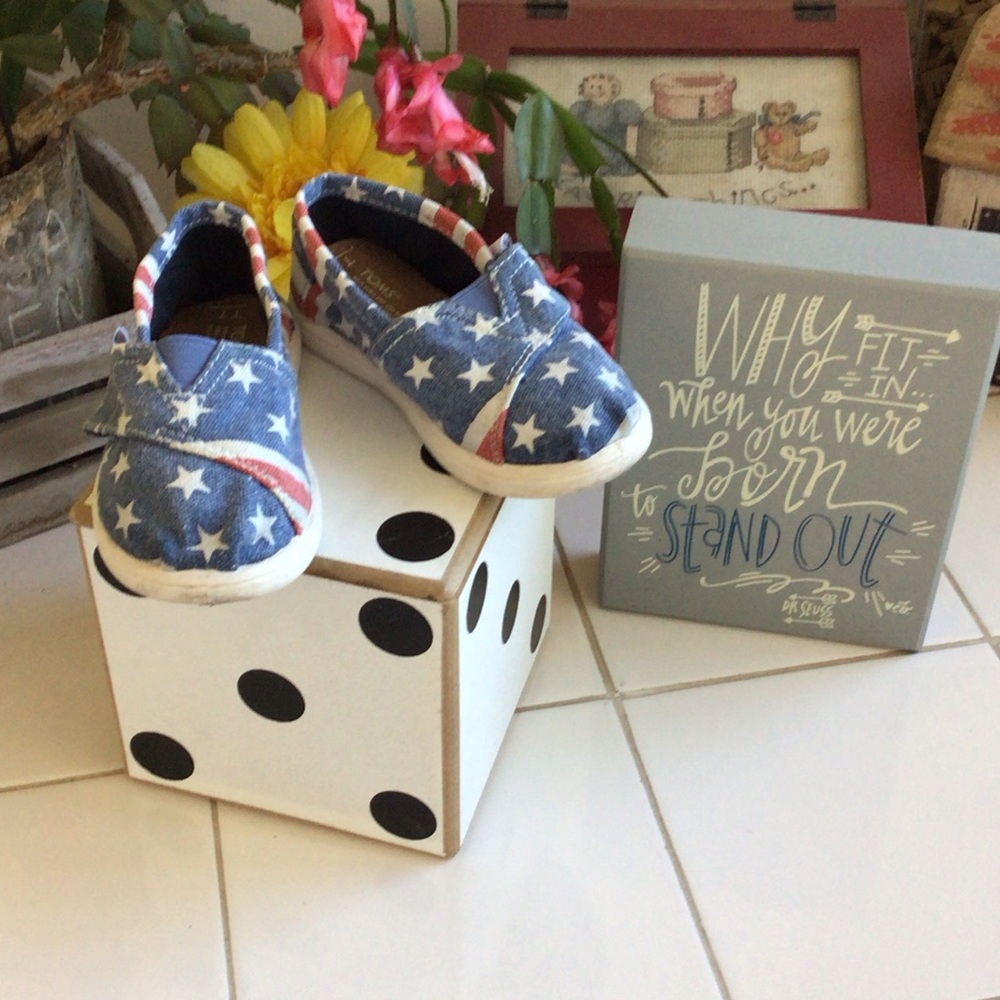 ‘Toms’ Classic Americana Canvas Slip-Ons